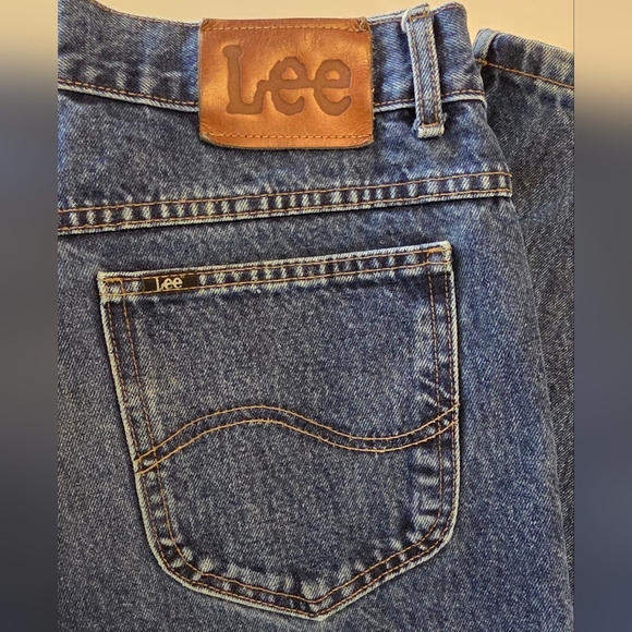 Lee Men's Relaxed Fit Blue Jeans Size 34 - Picture 6 of 8